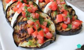 Receita de Berinjela assada com vinagrete
