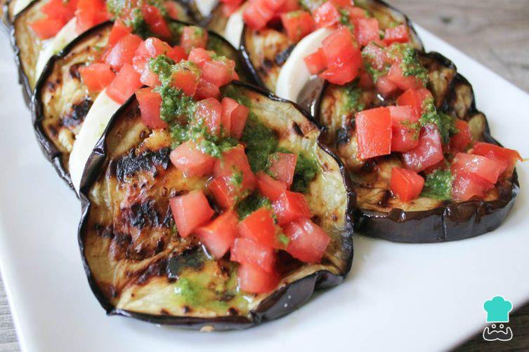 Receita de Berinjela assada com vinagrete