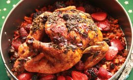 Receita de Frango assado de Natal