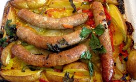 Receita de Linguiça de frango assada no forno