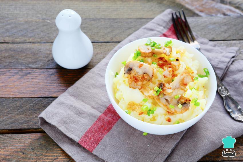 Receita de Purê de batata com cogumelos