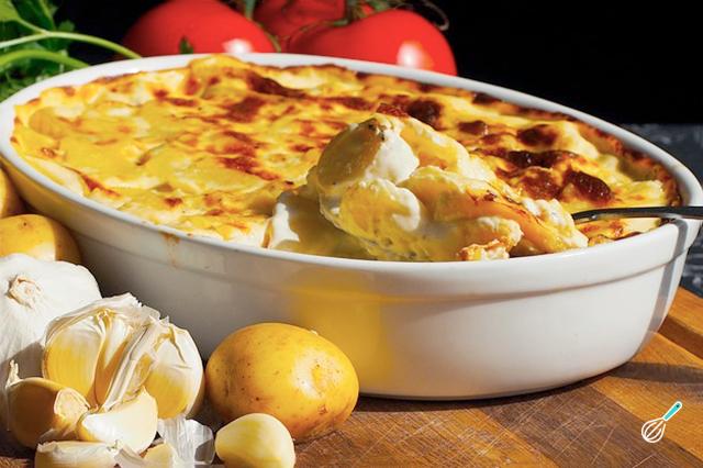 Receita de Torta de bacalhau com batata