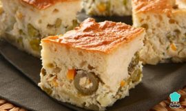 Receita de Torta salgada de liquidificador com atum