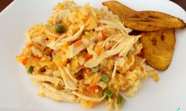 Receita de Arroz com frango equatoriano
