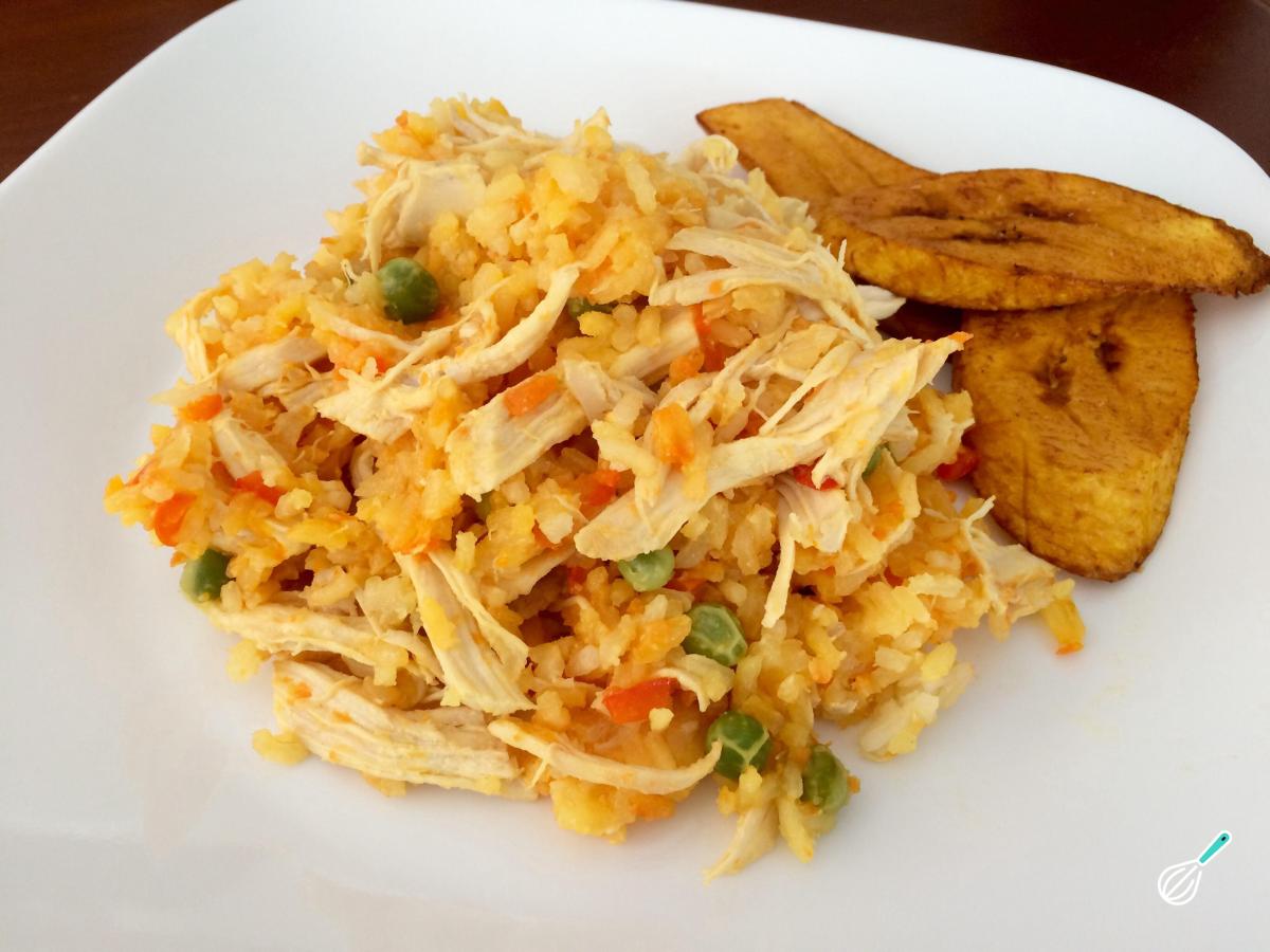 Receita de Arroz com frango equatoriano