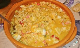 Receita de Arroz de frutos do mar