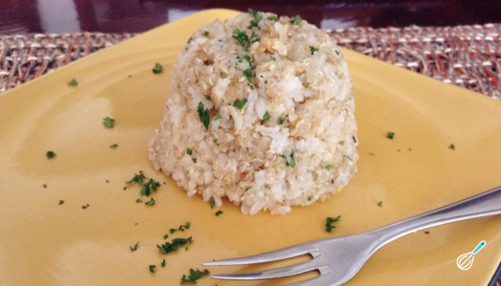 Receita de Arroz integral com quinoa