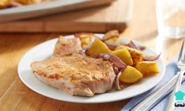 Bisteca de Porco Assada com Batatas Suculentas e Práticas