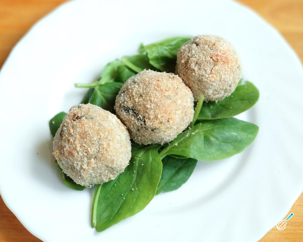 Receita de Bolinho de batata doce com espinafre assado Receita de Bolinho de batata doce com espinafre assado