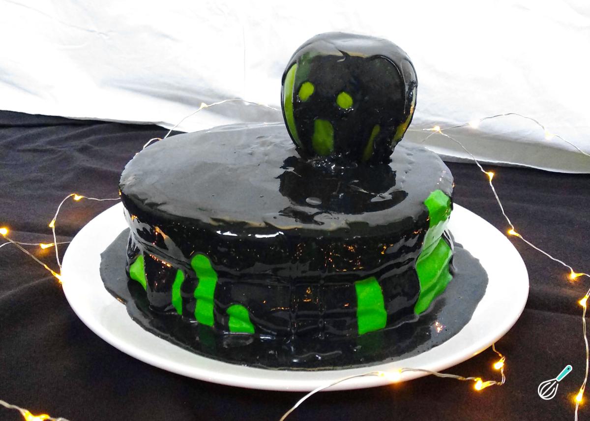 Receita de Bolo de Halloween assustador Receita de Bolo de Halloween assustador