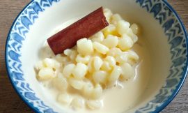 Receita de Canjica branca com leite condensado