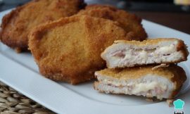 Lombo Suíno à Milanesa Recheado com Presunto e Queijo