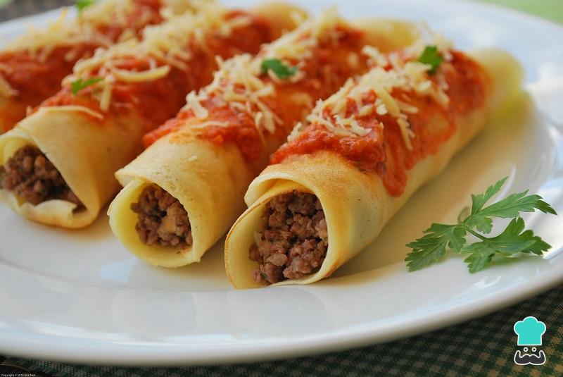Receita de Panqueca de carne moída