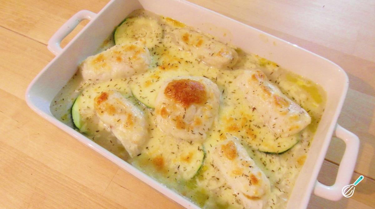 Pescada com Abobrinha Gratinada Fácil e Saudável