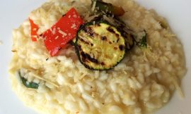Receita de Risoto de legumes grelhados