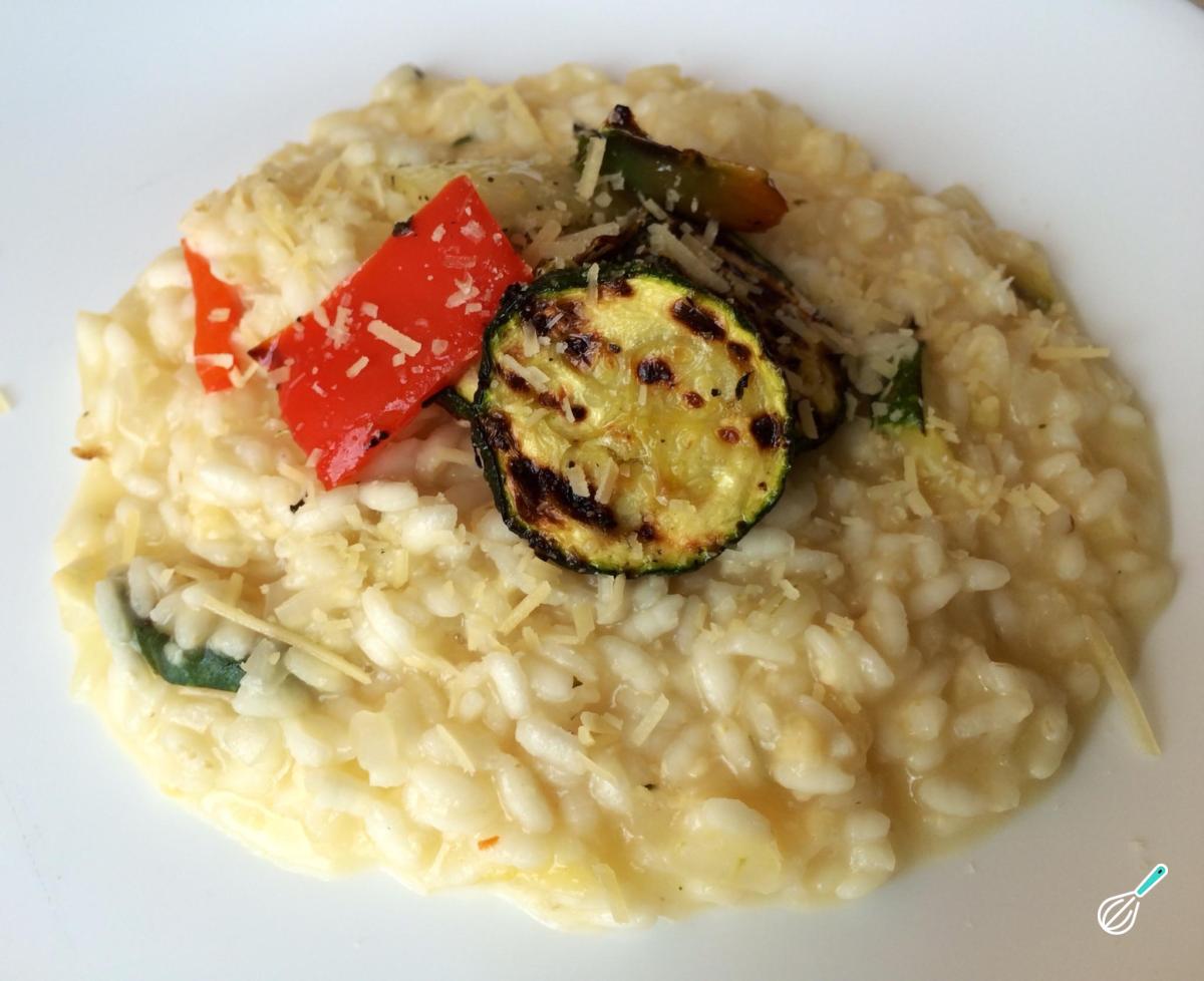 Receita de Risoto de legumes grelhados