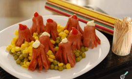 Receita divertida de salsichas em forma de polvo
