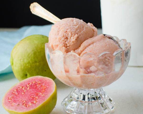 Receita de Sorvete de goiaba light