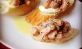Receita de Tartar de salmão e cream cheese
