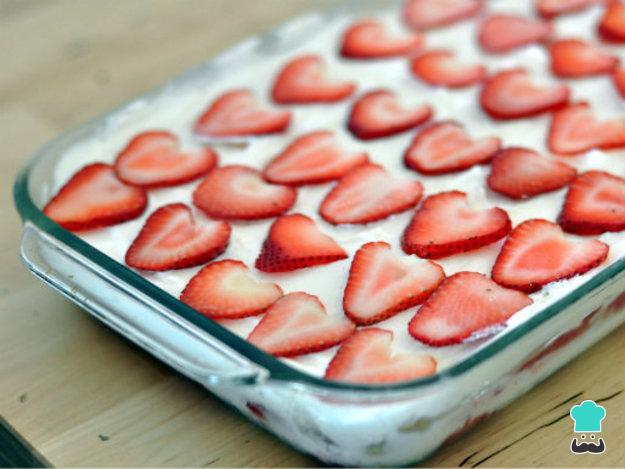 Receita de Torta gelada de morango