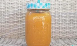 Vitamina de banana com mamão