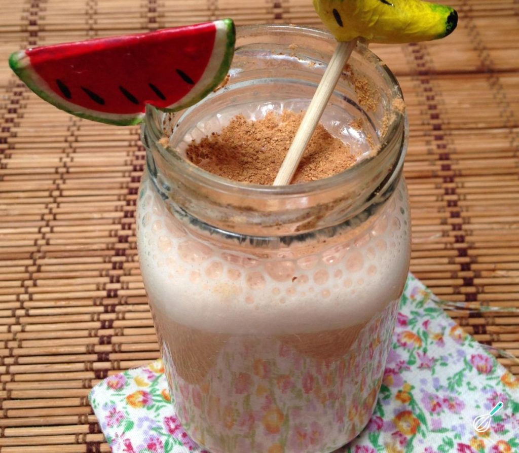 Vitamina de melancia e banana
