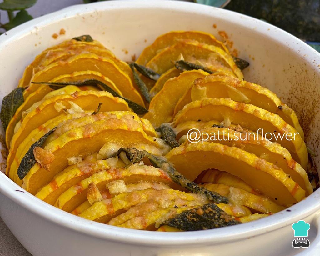 Receita de Abóbora assada no forno com sálvia