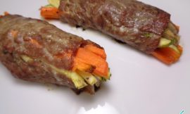 Receita de Bife recheado com legumes