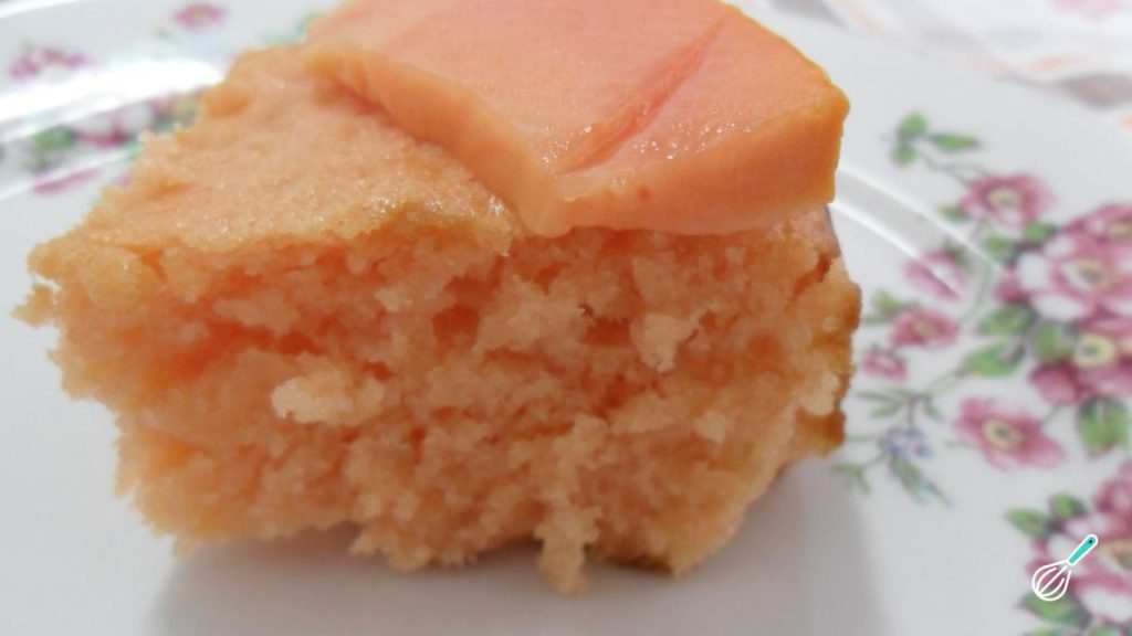 Receita de Bolo de mamão cremoso Receita de Bolo de mamão cremoso