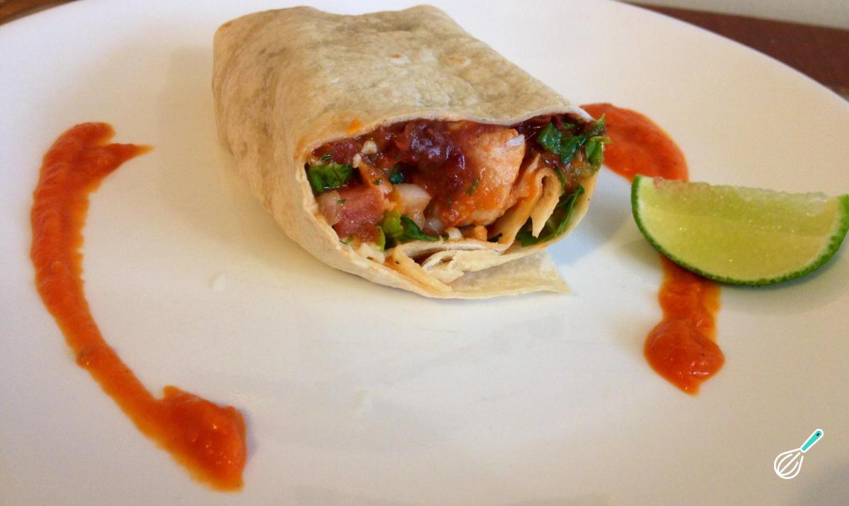 Receita de Burritos de carne de porco com molho vermelho defumado Receita de Burritos de carne de porco com molho vermelho defumado