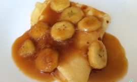 Receita de Crepe com banana caramelizada