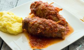 Receita de Enroladinho de carne com cenoura
