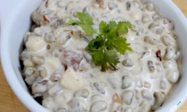Receita de Feijão cremoso com creme de leite