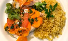 Receita de Filé de peixe no papelote com legumes