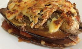 Receita de Lasanha de berinjela e cogumelos