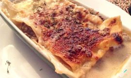 Receita de Lasanha de carne e cogumelos