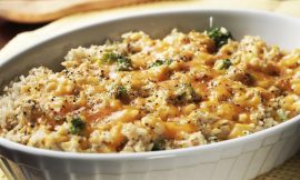 Arroz de Forno Cremoso com Presunto e Queijo