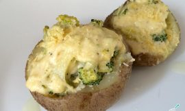 Receita de Batata recheada com brócolis e queijo