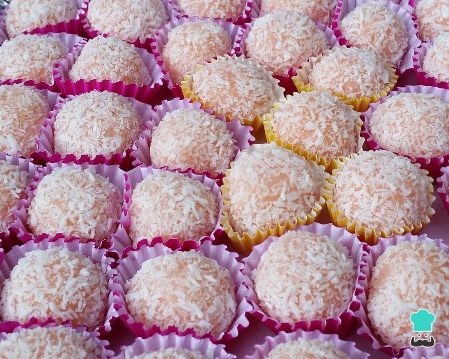 Receita de Beijinho de coco sem leite condensado Receita de Beijinho de coco sem leite condensado