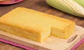Bolo de Milho Cremoso de Liquidificador Fácil