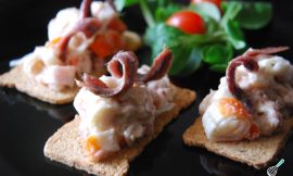 Receita de Canapés de kani