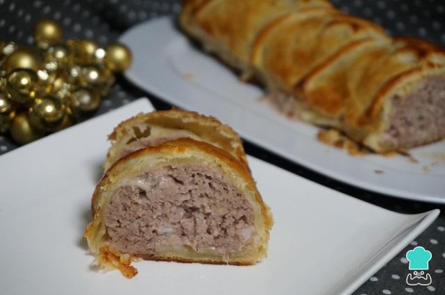 Receita de Carne assada com massa folhada