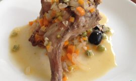Receita de Coelho estufado com ervilhas