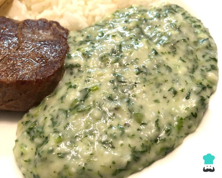Creme de Espinafre com Queijo Cremoso e Fácil