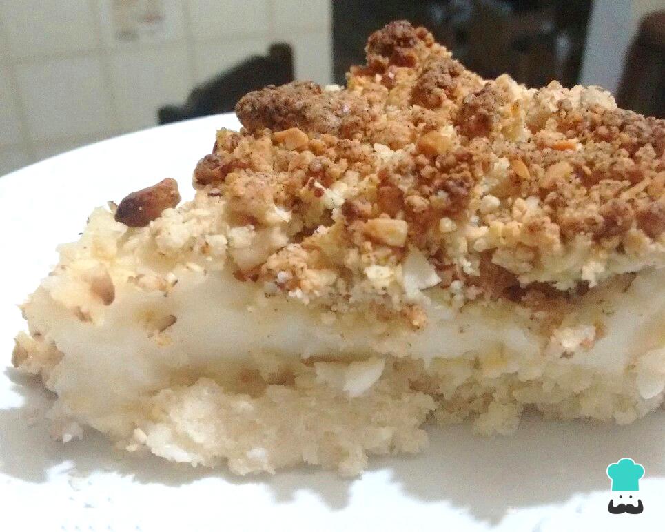 Receita de Cuca alemã com nozes