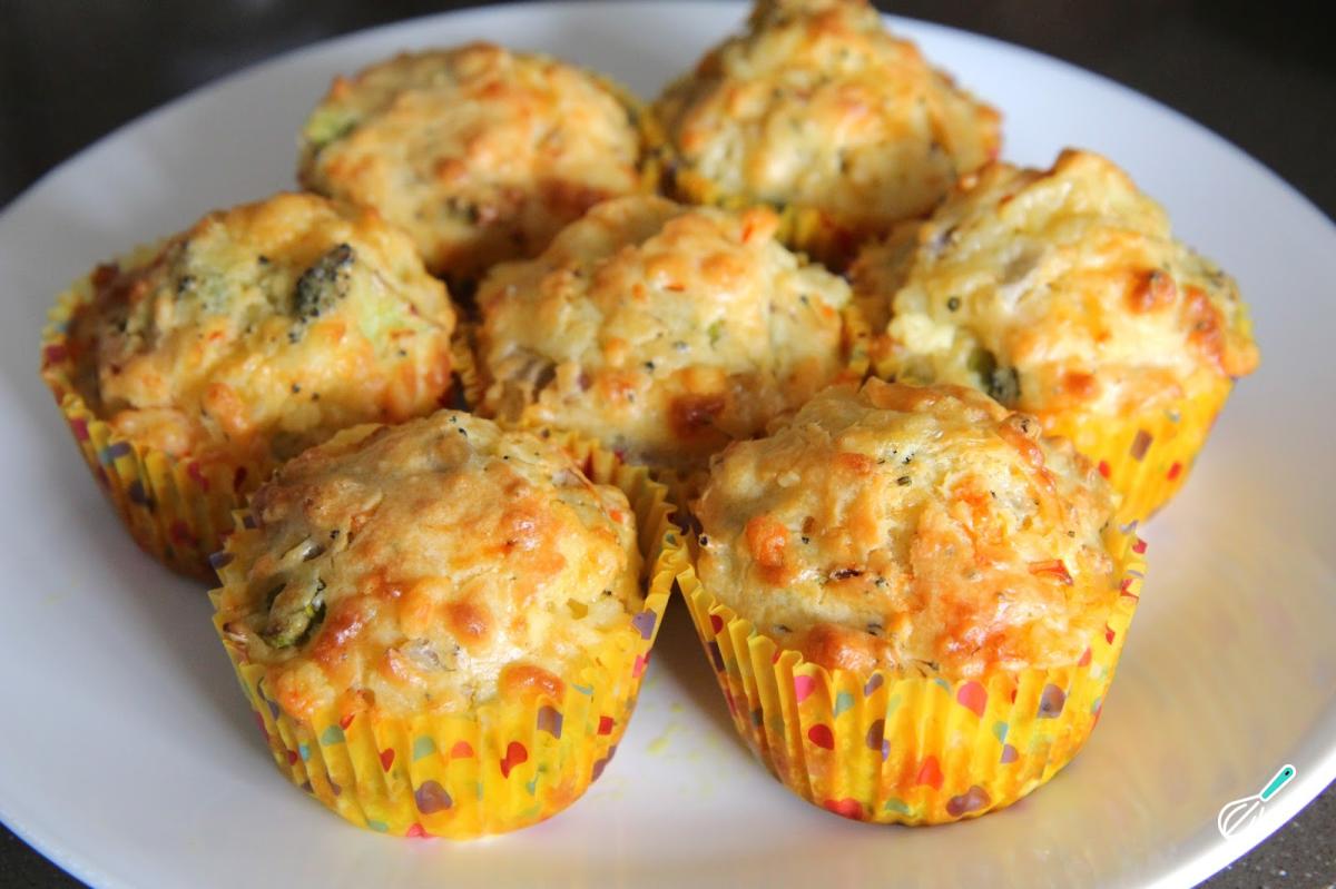 Receita de Cupcake salgado de legumes