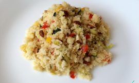 Receita de Cuscuz marroquino com legumes e amêndoas