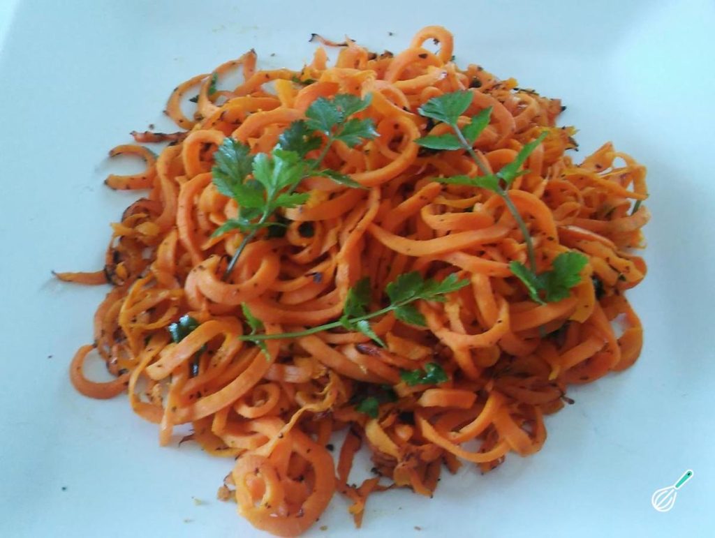 Receita de Espaguete de cenoura simples Receita de Espaguete de cenoura simples