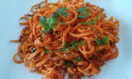 Espaguete de Cenoura Simples e Saudável