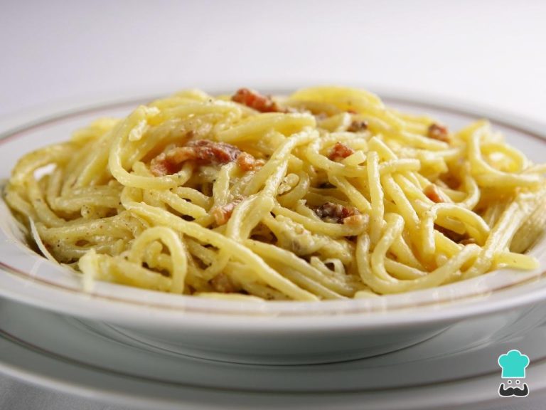 Receita de Espaguete de pupunha à carbonara